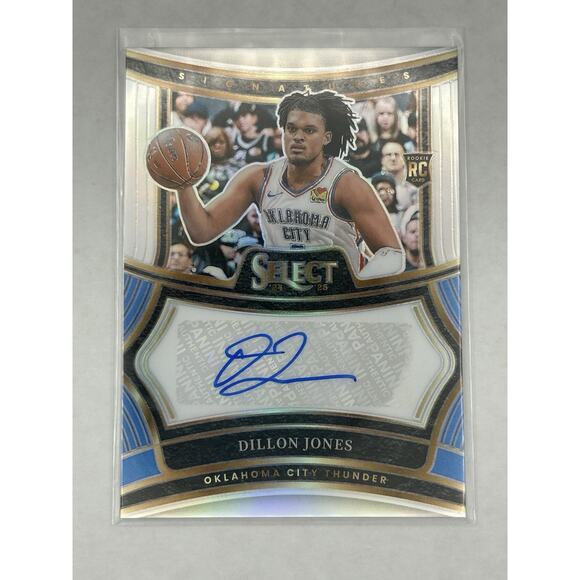 2024-25 Select Dillon Jones Silver Prizm Rookie RC Auto Autograph /249 - Picture 1 of 2